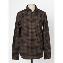 SAMSOE & SAMSOE - Chemise manches longues marron en coton - Homme - Taille S - Modz