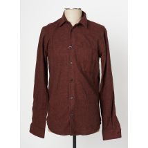 SAMSOE & SAMSOE - Chemise manches longues marron en coton - Homme - Taille S - Modz