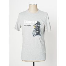 BARBOUR - T-shirt gris en coton - Homme - Taille S - Modz