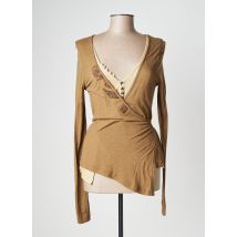 IKKS - Top marron en viscose - Femme - Taille 42 - Modz
