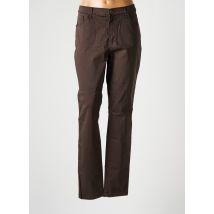 LCDN - Pantalon slim marron en coton - Femme - Taille 44 - Modz