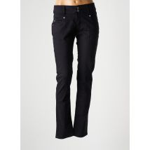 JENSEN - Pantalon slim noir en coton - Femme - Taille 38 - Modz
