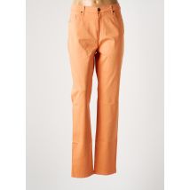 LCDN - Pantalon slim orange en coton - Femme - Taille 46 - Modz