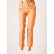 BENOA - Pantalon 7/8 orange en coton - Femme - Taille 40 - Modz
