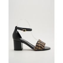 ELUE PAR NOUS - Sandales/Nu pieds noir en cuir - Femme - Taille 35 - Modz