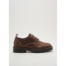 XTI - Derbies marron en textile - Femme - Taille 35 - Modz