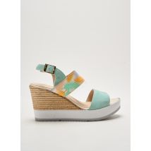 MLV - Sandales/Nu pieds vert en cuir - Femme - Taille 37 - Modz