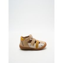 ASTER - Sandales/Nu pieds beige en cuir - Garçon - Taille 19 - Modz