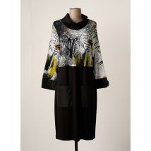 DOLCEZZA - Robe mi-longue noir en coton - Femme - Taille 36 - Modz