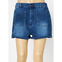 WAXX - Short bleu en coton - Femme - Taille 38 - Modz