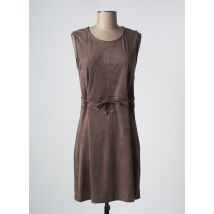 SUN LIGHT - Robe mi-longue marron en polyester - Femme - Taille 42 - Modz
