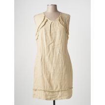POUSSIERE D'ETOLE - Robe courte beige en lin - Femme - Taille 44 - Modz