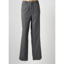 FRANK WALDER - Pantalon droit gris en polyester - Femme - Taille 46 - Modz