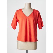 WNT COLLECTION - T-shirt orange en viscose - Femme - Taille 36 - Modz