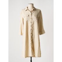 KANOPE - Robe mi-longue beige en lyocell - Femme - Taille 36 - Modz