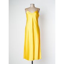 RALPH LAUREN - Robe mi-longue jaune en acetate - Femme - Taille 44 - Modz