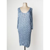 WEILL - Robe mi-longue bleu en viscose - Femme - Taille 46 - Modz