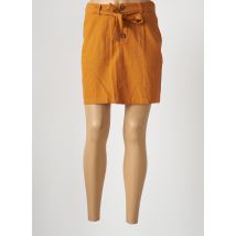 BLEND SHE - Jupe courte marron en coton - Femme - Taille 38 - Modz