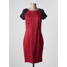 MANIGANCE - Robe mi-longue rouge en coton - Femme - Taille 38 - Modz