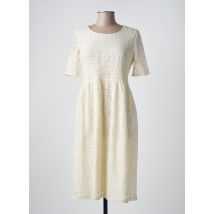 PABLO GERARD DAREL - Robe mi-longue beige en laine - Femme - Taille 42 - Modz