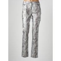 FRED SABATIER - Pantalon slim gris en coton - Femme - Taille 40 - Modz