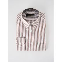 BELLONI - Chemise manches longues marron en coton - Homme - Taille M - Modz