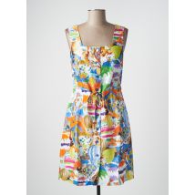 MALOKA - Robe courte bleu en lin - Femme - Taille 40 - Modz