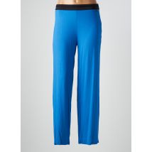 MALOKA - Pantalon large bleu en viscose - Femme - Taille 38 - Modz