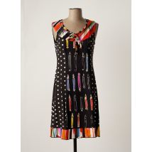 OLIVIER PHILIPS - Robe mi-longue noir en viscose - Femme - Taille 40 - Modz