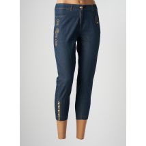 AVENTURES DES TOILES - Pantacourt bleu en coton - Femme - Taille 36 - Modz