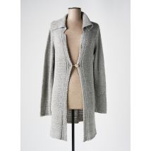 YERSE - Gilet manches longues gris en acrylique - Femme - Taille 40 - Modz