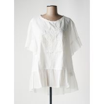 NINATI - Tunique manches courtes blanc en coton - Femme - Taille 40 - Modz