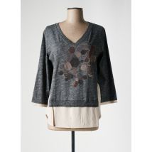 JOCAVI - Pull gris en coton - Femme - Taille 40 - Modz