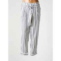 ARMOR LUX - Pantalon droit bleu en lin - Femme - Taille 42 - Modz