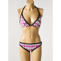 JENNA DE ROSNAY - Maillot de bain 2 pièces rose en polyamide - Femme - Taille TU - Modz