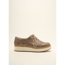 CLARKS - Derbies marron en cuir - Femme - Taille 40 - Modz