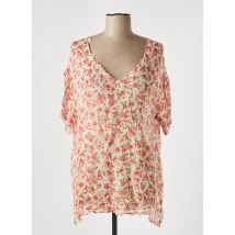 AMERICAN VINTAGE - Tunique manches courtes rose en viscose - Femme - Taille 40 - Modz