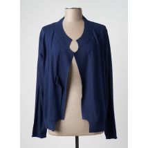 ET COMPAGNIE - Gilet manches longues bleu en viscose - Femme - Taille 44 - Modz