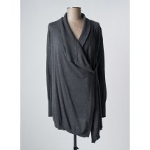 SANDWICH - Gilet manches longues gris en coton - Femme - Taille 34 - Modz