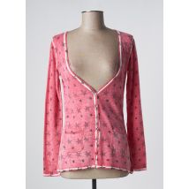 SO SOON - Gilet manches longues rouge en coton - Femme - Taille 36 - Modz