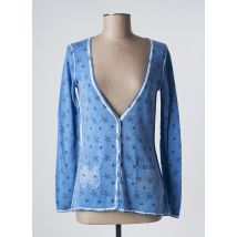SO SOON - Gilet manches longues bleu en coton - Femme - Taille 36 - Modz