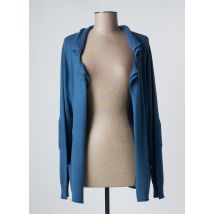 YERSE - Gilet manches longues bleu en coton - Femme - Taille 40 - Modz