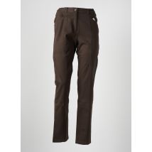 MAT DE MISAINE - Pantalon slim marron en coton - Femme - Taille 38 - Modz