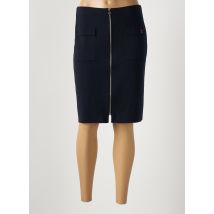 SAINT JAMES - Jupe mi-longue bleu en laine vierge - Femme - Taille 36 - Modz