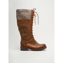 RIEKER - Bottes marron en cuir - Femme - Taille 36 - Modz