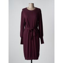 KAFFE - Robe mi-longue violet en viscose - Femme - Taille 38 - Modz