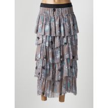 #62869 - Jupe longue marron en polyester - Femme - Taille 36 - Modz