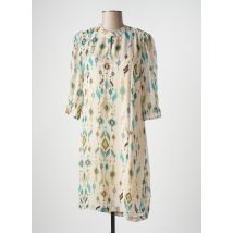 CREAM - Robe mi-longue beige en viscose - Femme - Taille 40 - Modz