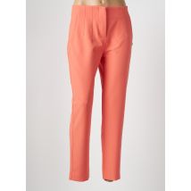 GARCIA - Pantalon droit orange en polyester - Femme - Taille 36 - Modz