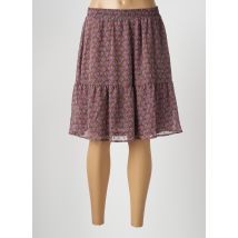 KAFFE - Jupe mi-longue marron en polyester - Femme - Taille 42 - Modz